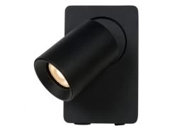 Wandspot NIGEL Met USB Oplaadpunt - Zwart Zwart -Welkom bij Verlichting en Meubels Winkel! lucide nigel 54758