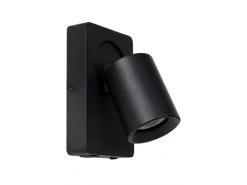 Wandspot NIGEL Met USB Oplaadpunt - Zwart Zwart -Welkom bij Verlichting en Meubels Winkel! lucide nigel 54759