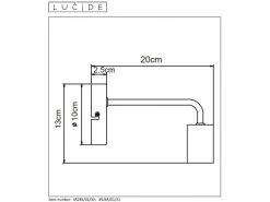 Muurlamp SCOTT - Zwart Zwart -Welkom bij Verlichting en Meubels Winkel! lucide scott 33768