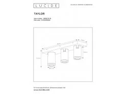 Plafondspot TAYLOR 3x - Zwart Zwart -Welkom bij Verlichting en Meubels Winkel! lucide taylor 40139