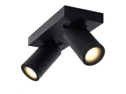 Plafondspot TAYLOR 2x - Zwart Zwart -Welkom bij Verlichting en Meubels Winkel! lucide taylor 40144