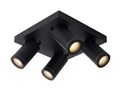 Plafondspot TAYLOR 4x - Zwart Zwart