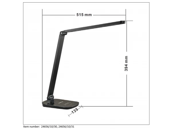 Bureaulamp VARIO LED - Zwart Zwart 7 Bureaulamp VARIO LED - Zwart Zwart - Afbeelding 7