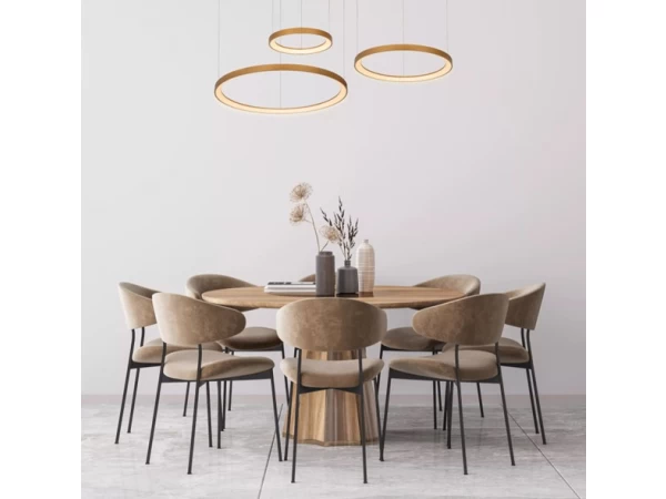 Hanglamp VIDAL - Mat Goud/messing Goud 2 Hanglamp VIDAL - Mat Goud/messing Goud - Afbeelding 2