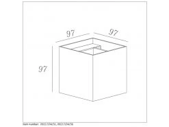 Wandlamp XIO - Grijs Grijs -Welkom bij Verlichting en Meubels Winkel! lucide xio 28961 1