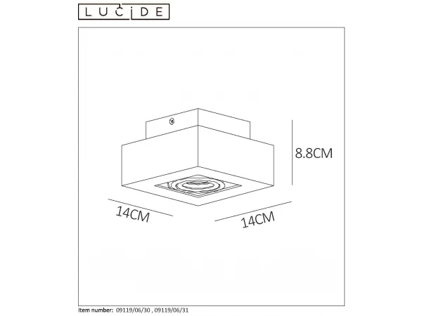 Spot XIRAX - Wit/zwart Wit 5 Spot XIRAX - Wit/zwart Wit - Afbeelding 5