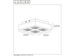 Spot XIRAX 4 Spots - Zwart Zwart -Welkom bij Verlichting en Meubels Winkel! lucide xirax 32802