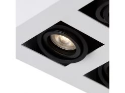 Spot XIRAX 4 Spots - Wit/zwart Wit 10 Spot XIRAX 4 Spots - Wit/zwart Wit -Welkom bij Verlichting en Meubels Winkel! lucide xirax 32813