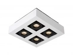 Spot XIRAX 4 Spots - Wit/zwart Wit 11 Spot XIRAX 4 Spots - Wit/zwart Wit -Welkom bij Verlichting en Meubels Winkel! lucide xirax 32816