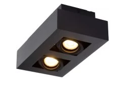 Spot XIRAX 2 Spots - Zwart Zwart -Welkom bij Verlichting en Meubels Winkel! lucide xirax 32826
