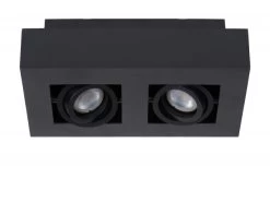 Spot XIRAX 2 Spots - Zwart Zwart -Welkom bij Verlichting en Meubels Winkel! lucide xirax 32827
