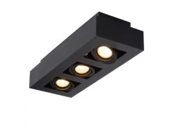 Spot XIRAX 3 Spots - Zwart Zwart -Welkom bij Verlichting en Meubels Winkel! lucide xirax 32832