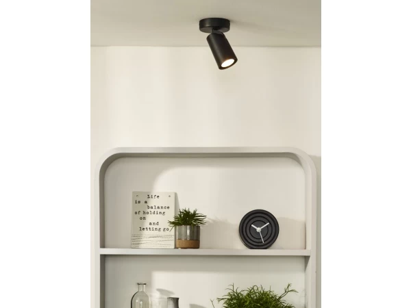 Spot XYRUS 1x5W - Zwart Zwart 2 Spot XYRUS 1x5W - Zwart Zwart - Afbeelding 2