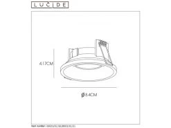 Ronde Inbouwspot ZIVA - Wit Wit -Welkom bij Verlichting en Meubels Winkel! lucide ziva 25816