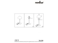 Nordlux Tafellamp ELLEN - Zwart Zwart 13 Nordlux Tafellamp ELLEN - Zwart Zwart -Welkom bij Verlichting en Meubels Winkel! nordlux ellen 30839 1