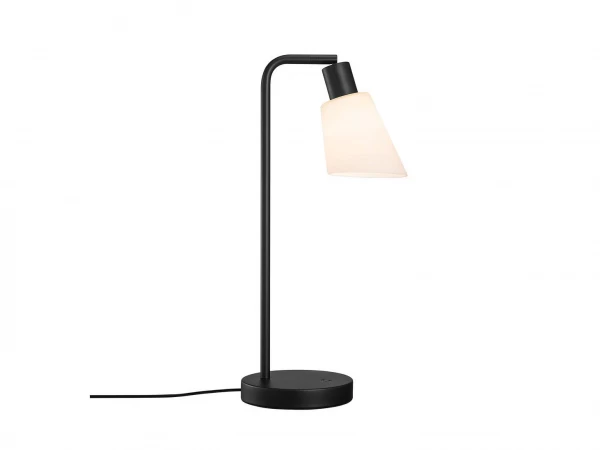 Nordlux Tafellamp MOLLI - Zwart/gesatineerd Glas Zwart 1 Nordlux Tafellamp MOLLI - Zwart/gesatineerd Glas Zwart