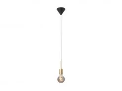 Nordlux Hanglamp PACO 1 - Messing/zwart Multicolor
