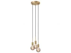 Nordlux Hanglamp PACO 3 - Messing/zwart Multicolor -Welkom bij Verlichting en Meubels Winkel! nordlux paco 3 48732