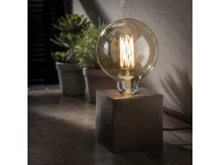 Tafellamp BLOCK - Zwart Nikkel Zwart