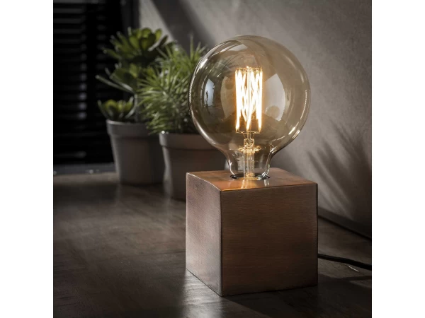 Tafellamp BLOCK - Koper Finish Koper 1 Tafellamp BLOCK - Koper Finish Koper