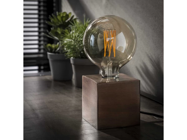 Tafellamp BLOCK - Koper Finish Koper 2 Tafellamp BLOCK - Koper Finish Koper - Afbeelding 2