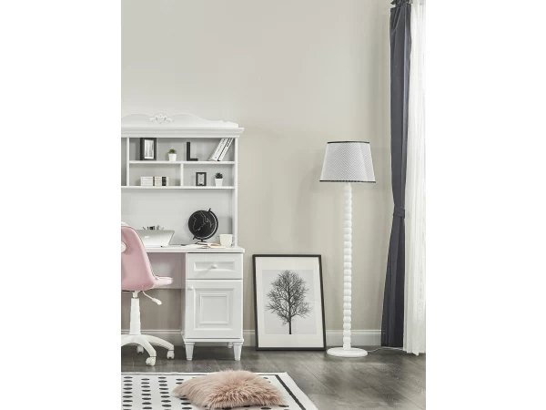 Vloerlamp LORA - Wit/zwart Wit 1 Vloerlamp LORA - Wit/zwart Wit