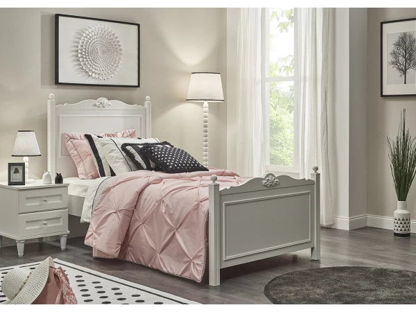 Vloerlamp LORA - Wit/zwart Wit 4 Vloerlamp LORA - Wit/zwart Wit - Afbeelding 4