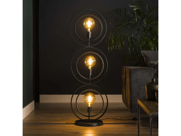 Vloerlamp TURN - Charcoal Zwart 2 Vloerlamp TURN - Charcoal Zwart - Afbeelding 2