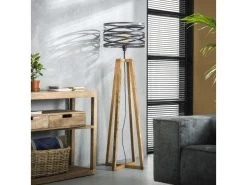 Vloerlamp TWIST - Hout/metaal Hout -Welkom bij Verlichting en Meubels Winkel! richter young design twist 38833