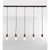 Hanglamp TOULA 5x - Roest Zwart